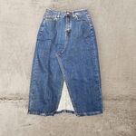  Gonna jeans denim lounguette con spacco traverso sul davanti disponibile taglie M-L