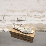 CORINA SHOES  Sandalo basso in fibra naturale beige con suola antiscivolo