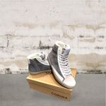 CORINA SHOES  SNEAKERS in Alcantara con inserti in Ecopelle ,cerniera laterale foderata in lanacotta