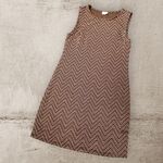  TUBINO giromaniche con lurex motivo Spina di Pesce con righe in tre colori