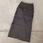  LONGUETTE CARGO in caldo cotone elasticizzato con spacco cerniera e bottone