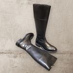  STIVALE in vera pelle ,modello cavaliere con suola antiscivolo