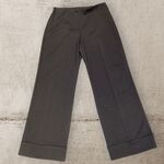  Pantalone Palazzo con cerniera laterale e risvolto