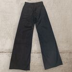  JEANS COTONE PALAZZO orlo taglio vivo con tasche applicate davanti e dietro