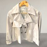 ASHLEY SRL ROMA TRENCH CORTO DOPPIO PETTO con bottoni e collo re verse ,tasche ,foderato