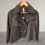 ASHLEY SRL ROMA TRENCH CORTO DOPPIO PETTO con bottoni e collo re verse ,tasche ,foderato
