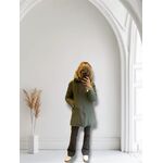  WOMEN’S DOWN JACKET con cappuccio ,zip laterali e tasche lunghe con zip trasversali sul davanti