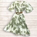  ABITO IN VISCOSA FODERATO con manica corta fantasia