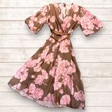  ABITO IN VISCOSA FODERATO con manica corta fantasia