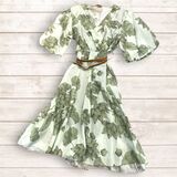  ABITO IN VISCOSA FODERATO con manica corta fantasia