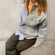  CAMICIA JEANS DENIM colletto polsino e doppia tasca applicata con strass sul davanti