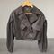  TRENCH COAT con elastico in vita ,doppio petto con collo revers, maniche a sbuffo